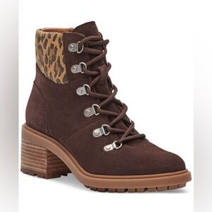 Lucky Brand Women's Demia Lace-Up Hiker Booties Size 10